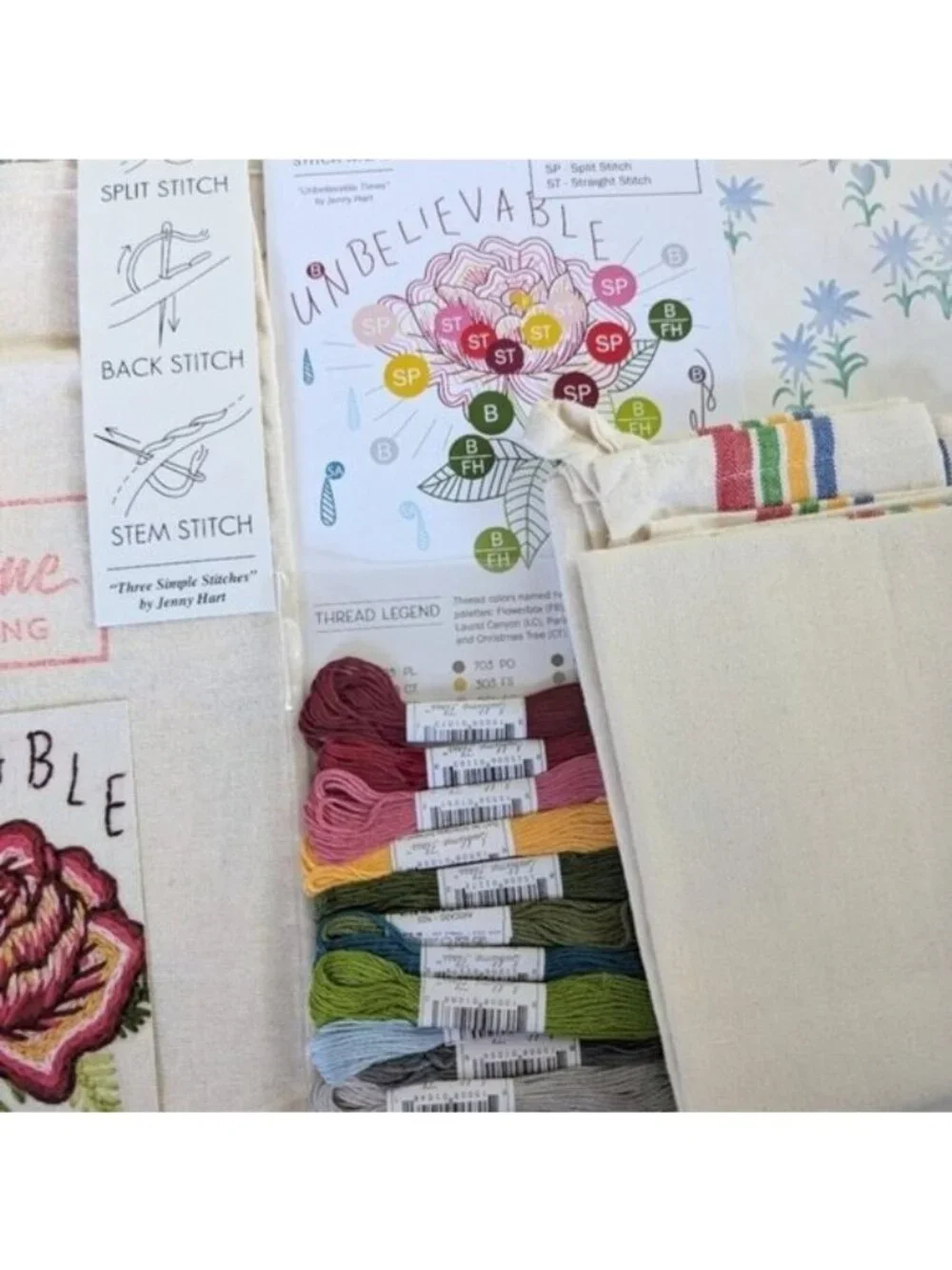 Sublime Stitching Unbelievable Times Embroidery Kit NEW Floral Cross Stitch DIY